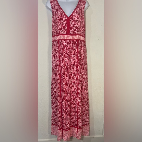 Boden Red Sleeveless V-Neck Sundress - Picture 1 of 8